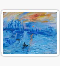 Impression, Sonnenaufgang Monet Malerei Soleil Levan Sticker