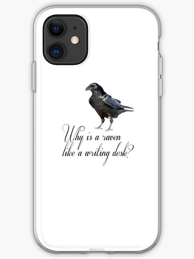 Why Is A Raven Like A Writing Desk Iphone Case Cover By
