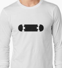 Black skateboard logo Long Sleeve T-Shirt