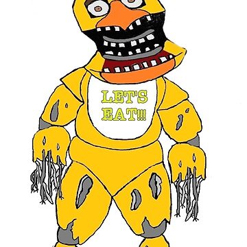 Withered chica artwork | Sticker