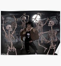 Spooky Scary Skeletons Poster