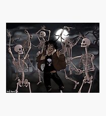 Spooky Scary Skeletons Photographic Print
