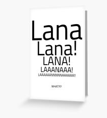 Archer Eye Sight Test For Lana Greeting Card