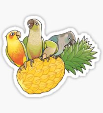 Green Cheek Paradise Sticker
