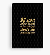 If you never want... “Jeff Bezos - Amazon” Inspirational Quote Canvas Print