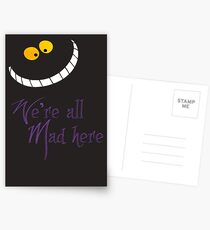 We're All Mad Here Postcards