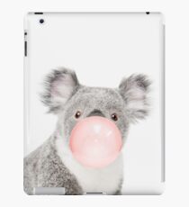 Koala print, Bubble gum, Nursery art, Koala wall art, Animal, Kids room, Modern art, Wall decor iPad Case/Skin