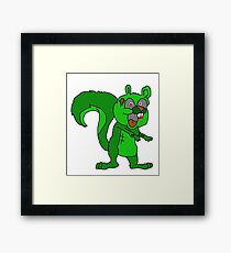 zombie squirrel Framed Print