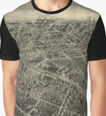 Vintage Pictorial Map of High Point NC (1913) Graphic T-Shirt