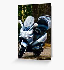 Face on a Moped, Bolzano/Bozen, Italy Greeting Card