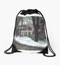 Victorian Homes Drawstring Bag