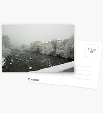 Snow storm on the Talvera River, Bolzano/Bozen, Italy Postcards