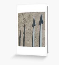 Pointed Shadows, Bolzano/Bozen, Italy Greeting Card