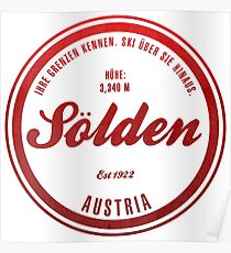 Sölden Austria Ski Resort Poster