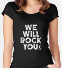 Camiseta entallada de cuello redondo We will rock you