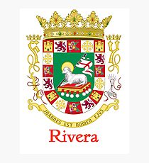 Rivera Shield of Puerto Rico Photographic Print
