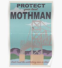 Protect Your Local Mothman Poster