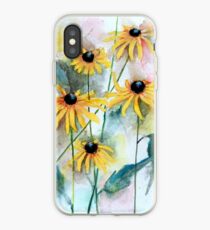 Blackeyed Susan Watercolor iPhone Case