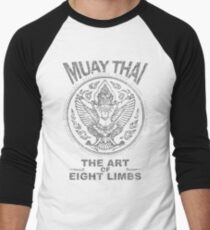 muay thai garuda sacred spirit of thailand the art of eight limbs Men's Baseball ¾ T-Shirt