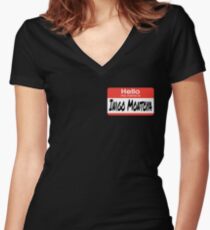 The Princess Bride Quote - Hello My Name Is Inigo Montoya Women's Fitted V-Neck T-Shirt