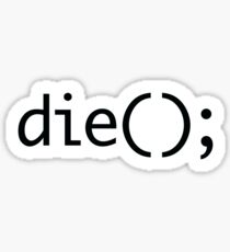 Nihilist PHP Sticker