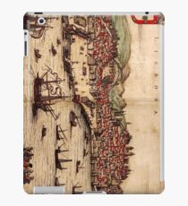 Vintage Pictorial Map of Lisbon Portugal (1572) iPad Case/Skin