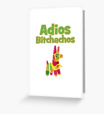 Adios Bitschachos Grußkarte