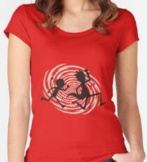 running time Women's Fitted Scoop T-Shirt