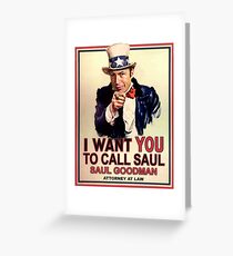 You Better Call Saul Greeting Card