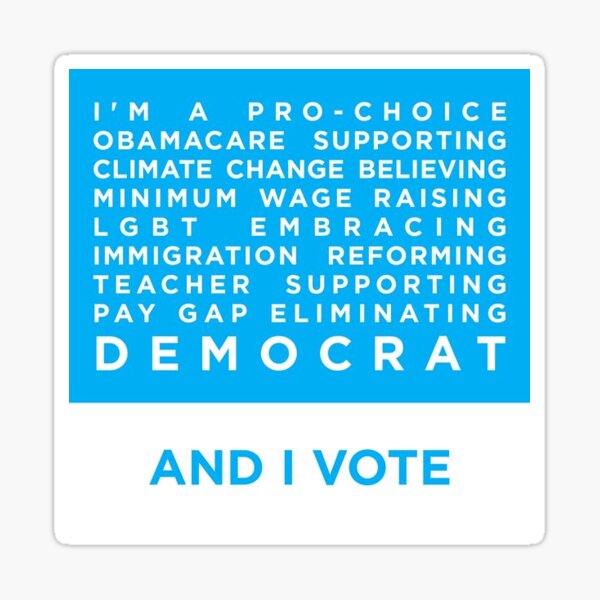 Democrat Stickers Redbubble