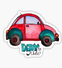 Genießen Sie die Fahrt - Watercolor - VWBUG Sticker