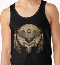 Red-Tail Hawk Dreamcatcher Mandala Tank Top
