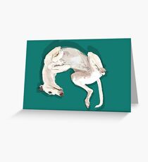 Willow Upside Green Greeting Card