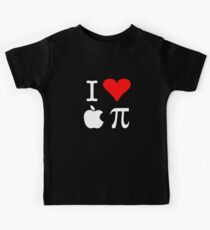 I Love Apple Pi Kids Tee