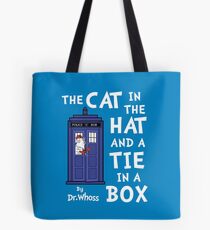 The Cat in the Hat and a Tie in a Box Tote Bag