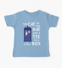 The Cat in the Hat and a Tie in a Box Baby Tee