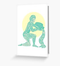 Aquarius Greeting Card