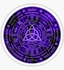 Pegatina Celtic Pagan Year Wheel Calendar