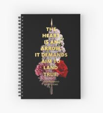 Cuaderno de espiral El corazón es una flecha