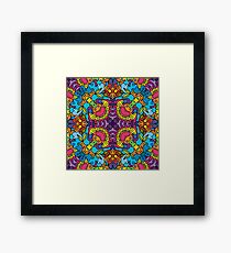 Psychedelic LSD Trip Ornament 0004 Framed Print