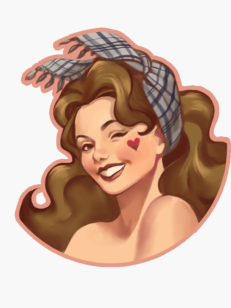 "Ivette CSGO Pinup" Sticker by Matrixman217 Redbubble