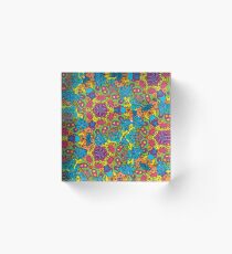 Psychedelic LSD Trip Ornament 0006 Acrylic Block