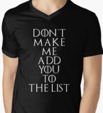 The List Men's V-Neck T-Shirt