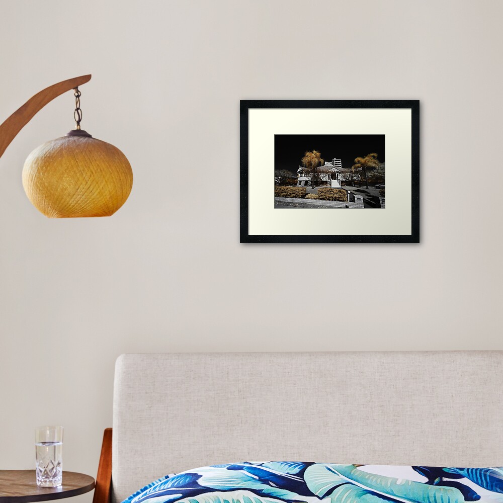 West end mansion Framed Art Print