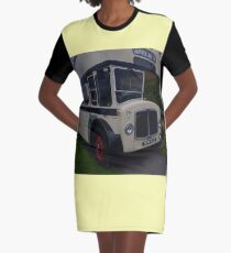 Vintage Sheffield Bus Graphic T-Shirt Dress