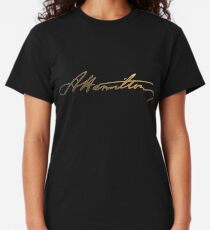 Alexander Hamilton Gold Signature Classic T-Shirt