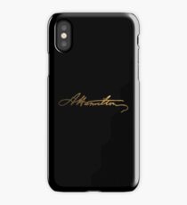 Alexander Hamilton Gold Signature iPhone Case