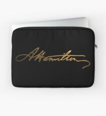 Alexander Hamilton Gold Signature Laptop Sleeve