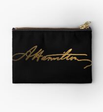 Alexander Hamilton Gold Signature Studio Pouch