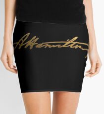 Alexander Hamilton Gold Unterschrift Minirock